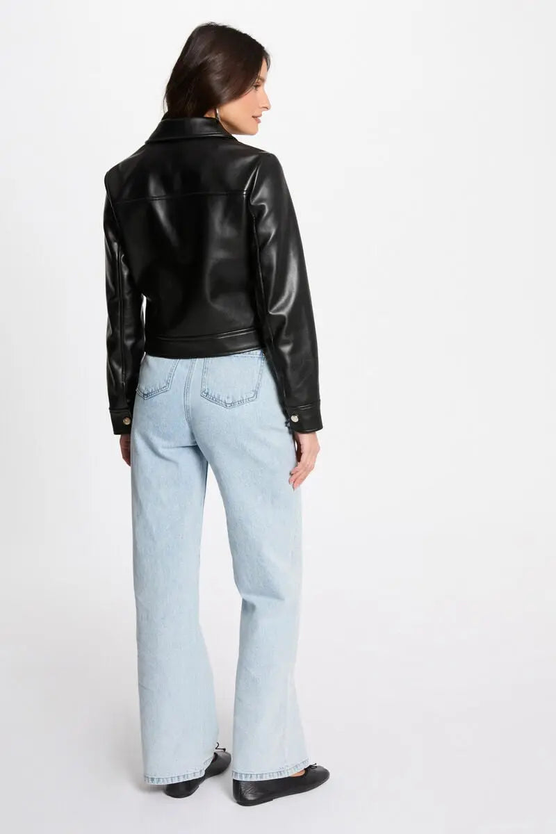 Blouson court simili cuir - GNOLA Morgan